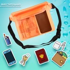 Сумка поясная, водонепроницаемая, оранжевая, 22×18 см - Фото 4