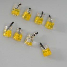 Подвеска для творчества акрил "Коктейль. Лимон" 1,8х1,1х1,1 см
