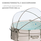 Купол-тент для бассейна d=366 см, h=180 см, цвет серый - Фото 2