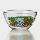 Набор детской стеклянной посуды «Мишки», 3 предмета - фото 9937972