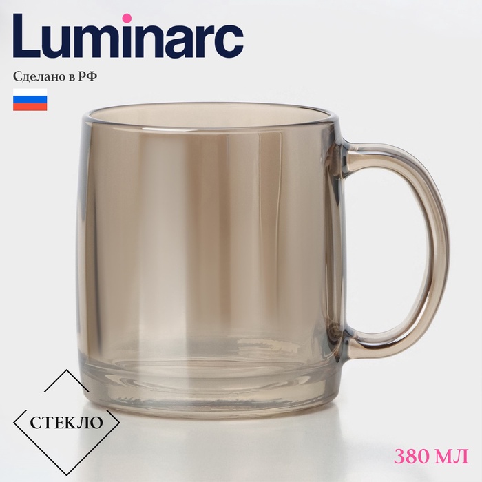 

Кружка стеклянная «Золотой мёд», 380 мл