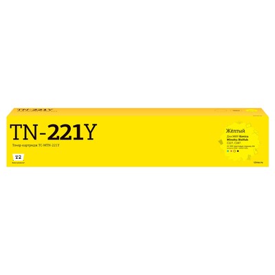 Лазерный картридж T2 TC-MTN-221Y  для Konica-Minolta BizHub C227/C287 (21000 стр.) желтый,   1053591