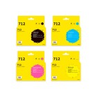 Комплект струйных картриджей T2 IC-H712_MP (T210;630) для HP, цвет черный, голубой, пурпурн   105360 - фото 307365554