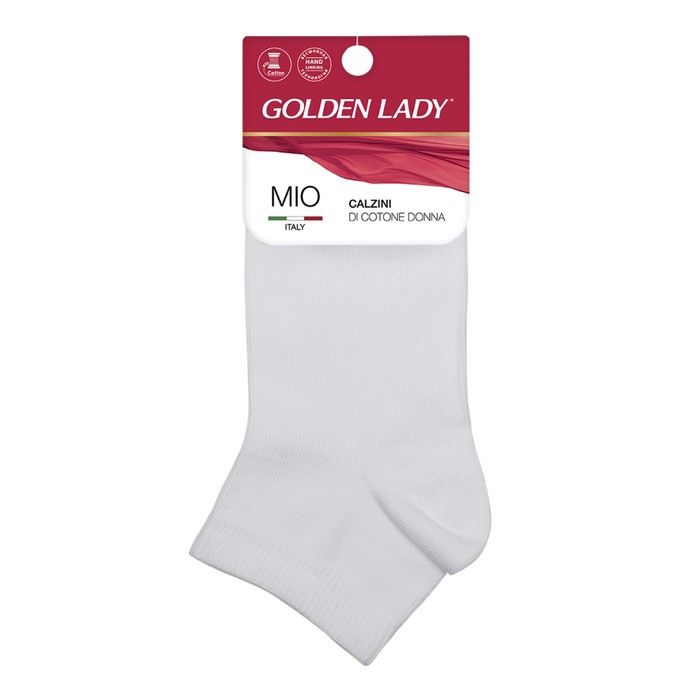 Носки женские укороченные GLD MIO, размер 35-38, цвет bianco - Фото 1