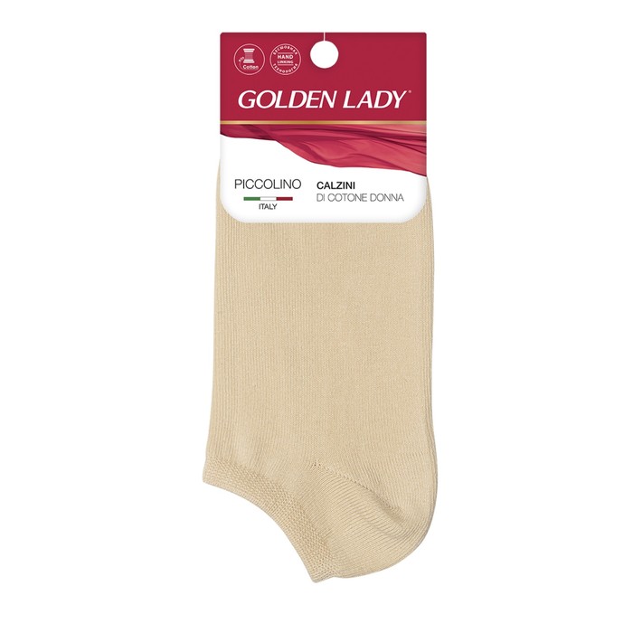 Носки женские супер-укороченные GLD PICCOLINO, размер 35-38, цвет beige - Фото 1