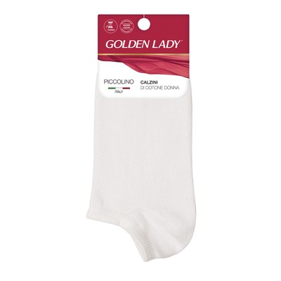 Носки женские супер-укороченные GLD PICCOLINO, размер 35-38, цвет bianco