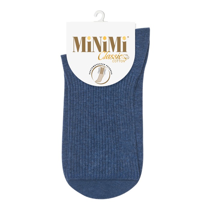 Носки женские MINI COTONE, размер 35-38, цвет blu - Фото 1