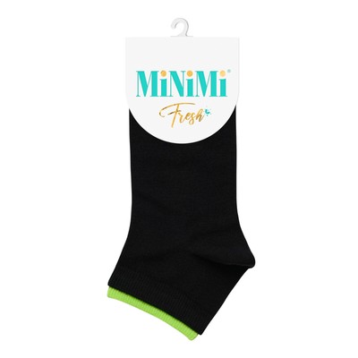 Носки женские MINI FRESH с двойной резинкой, размер 35-38, цвет nero