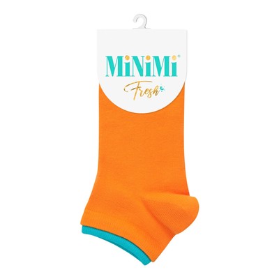 Носки женские MINI FRESH с двойной резинкой, размер 35-38, цвет orange