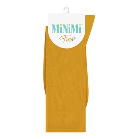 Носки женские MiNiMi Fresh с высокой резинкой, размер 35-38, цвет ocra