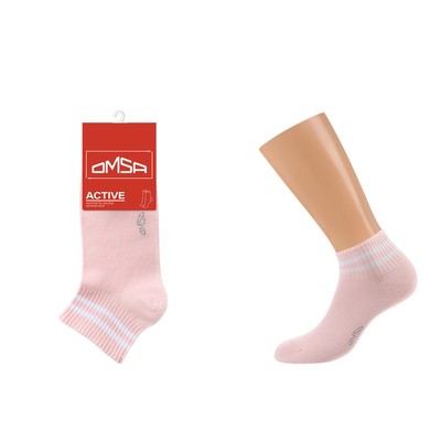 Носки женские OMSA ACTIVE, размер 35-38, цвет rosa antico
