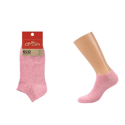 Носки женские укороченные OMSA ECO, размер 35-38, цвет rosa melange