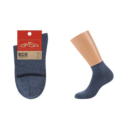 Носки женские OMSA ECO, размер 35-38, цвет blu melange