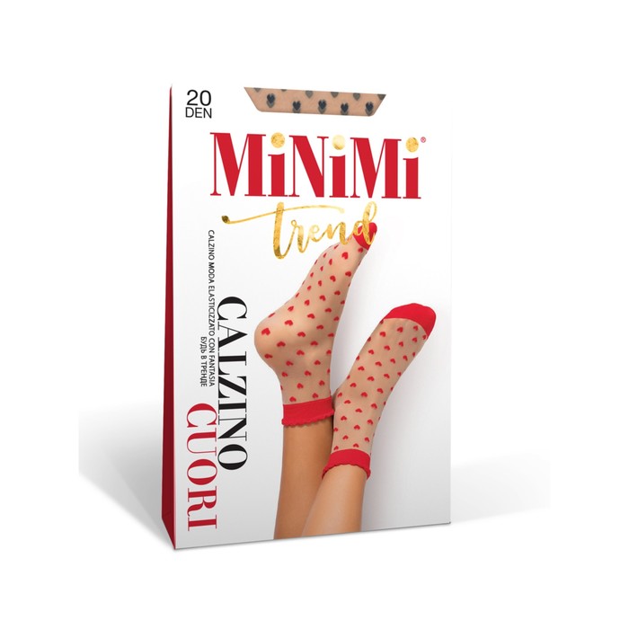 

Носки женские MiNiMi Cuori 20, размер единый