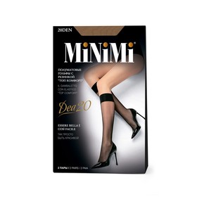 Гольфы женские MiNiMi Dea 20, размер единый, цвет caramello, 2 пары