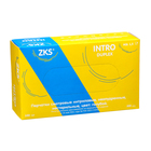 Перчатки ZKS нитриловые  Intro Duplex голубые 3гр размер L 100 пар/уп - фото 9900802