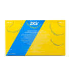 Перчатки ZKS нитриловые  Intro Duplex голубые 3гр размер S 100 пар/уп - Фото 3