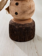 Сувенир новогодний «Снеговик», 11.5×11.5×25.5 см, манговое дерево - Фото 5