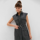 Платье женское MINAKU: Safari  мини цвет графит ,р-р 44 - фото 807714223