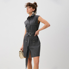 Платье женское MINAKU: Safari  мини цвет графит ,р-р 44 - фото 807714224