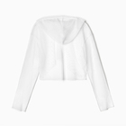 Комплект женский (лонгслив с капюшоном, брюки) MINAKU: Casual Collection цвет белый, р-р 42 - Фото 5