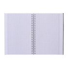 Тетрадь A5, 80 листов в клетку на гребне Calligrata "Герб", обложка 7БЦ, блок офсет - фото 25465212