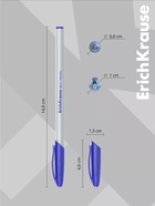 Ручка шариковая ErichKrause. Neo Stick Metallic, синий стержень, узел 0.7 мм - Фото 5