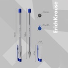 Набор ручек шариковых 3 штуки, ErichKrause ULTRA-20 Stick Classic, узел 0.7 мм, чернила синие, длина линии письма 2000 метров 10524972 - фото 14049875