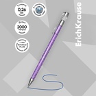 Ручка шариковая ErichKrause. ULTRA-20 Stick Glitter, синий стержень, узел 0.7 мм - Фото 3