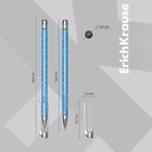 Ручка шариковая ErichKrause. ULTRA-20 Stick Glitter, синий стержень, узел 0.7 мм - Фото 4