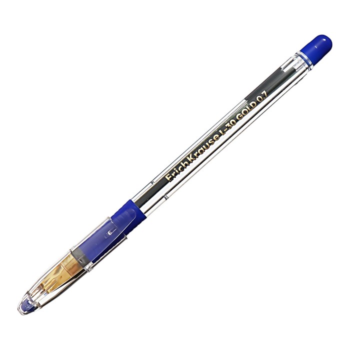 Ручка шариковая, ErichKrause, L-30 Gold Stick&Grip Classic узел 0.7 мм цвет синяя