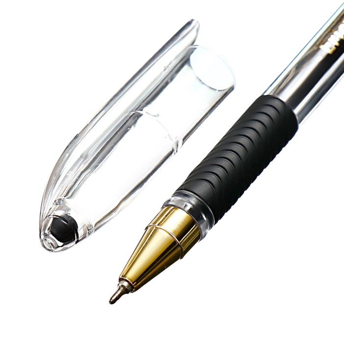 Ручка шариковая, ErichKrause, L-30 Gold Stick&Grip Classic узел 0.7 мм мм цвет черная
