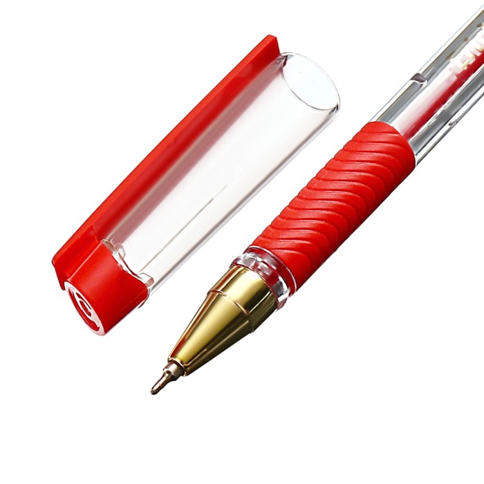 Ручка шариковая, ErichKrause, L-30 Gold Stick&Grip Classic узел 0.7 мм мм цвет красная