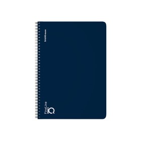 Тетрадь B5 100 листов, клетка на спирали, ErichKrause, "IQ FineLine Classic" пластиковая обложка синяя