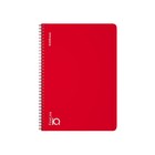 Тетрадь B5 100 листов, клетка на спирали, ErichKrause, "IQ FineLine Classic" пластиковая обложка красный - фото 301138402