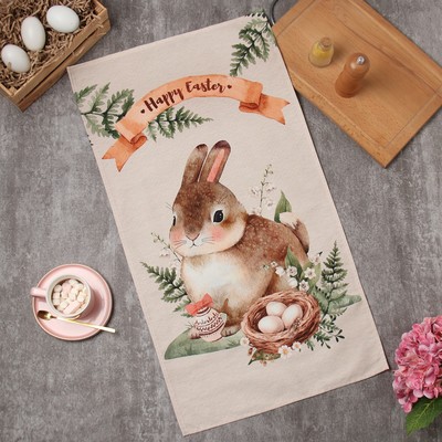 Полотенце Этель Happy Easter 40×73 см, 100% хлопок, саржа 190 г/м²
