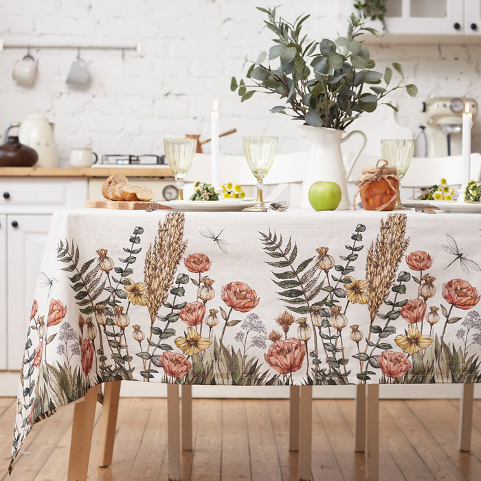 Скатерть "Этель" Kitchen collection 149х180см, 100% хл, репс 210 г/м2 - Фото 1