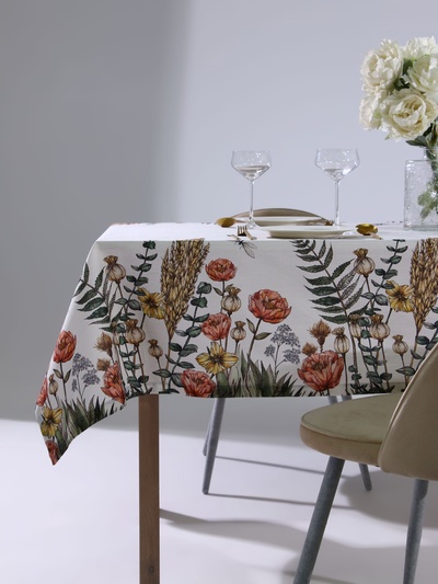 Скатерть «Этель» Kitchen collection, 149×180 см, 100% хлопок, репс 210 г/м²