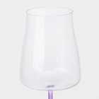 Набор стеклянных бокалов для вина RAINBOW FRESH, 600 мл, декор, 6 шт - фото 4455992
