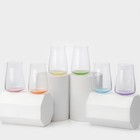 Набор стеклянных стаканов RAINBOW FRESH, 400 мл, декор, 6 штук - фото 321607125