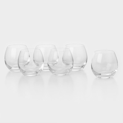 Набор стеклянных стаканов «Пион», 290 мл, 6 шт