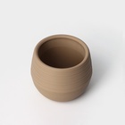Горшок для цветов с поддоном «СибПолимер. Дуэт», 1.5 л, пластиковый, цвет кофе с молоком - Фото 3