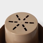 Горшок для цветов с поддоном «СибПолимер. Дуэт», 1.5 л, пластиковый, цвет кофе с молоком - Фото 5