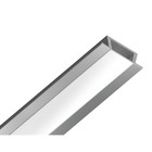 Профиль алюминиевый встраиваемый Ambrella Illumination Alum Profile, GP1001AL, 2000х6.8х21.5 мм, цвет серебро, матовый рассеиватель - Фото 2