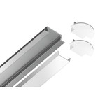 Профиль алюминиевый встраиваемый Ambrella Illumination Alum Profile, GP1001AL, 2000х6.8х21.5 мм, цвет серебро, матовый рассеиватель - Фото 5
