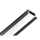 Профиль алюминиевый встраиваемый Ambrella Illumination Alum Profile, GP1001BK, 2000х6.8х21.5 мм, цвет чёрный, чёрный рассеиватель - Фото 2