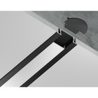 Профиль алюминиевый встраиваемый Ambrella Illumination Alum Profile, GP1001BK, 2000х6.8х21.5 мм, цвет чёрный, чёрный рассеиватель - Фото 4
