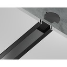 Профиль алюминиевый встраиваемый Ambrella Illumination Alum Profile, GP1001BK/BK, 2000х6.8х21.5 мм, цвет чёрный, чёрный рассеиватель - Фото 5