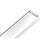 Профиль алюминиевый встраиваемый Ambrella Illumination Alum Profile, GP1001WH, 2000х6.8х21.5 мм, цвет белый, матовый рассеиватель - Фото 2