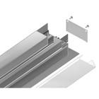 Профиль алюминиевый для натяжного потолка Ambrella Illumination Alum Profile, GP4000AL, 2000х34х72.2 мм, цвет серебро, матовый рассеиватель - Фото 3